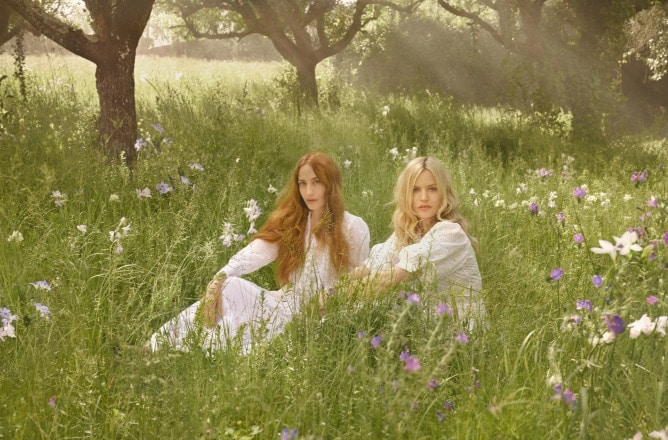 Georgia May and Lizzy Jagger<br>for English Pear